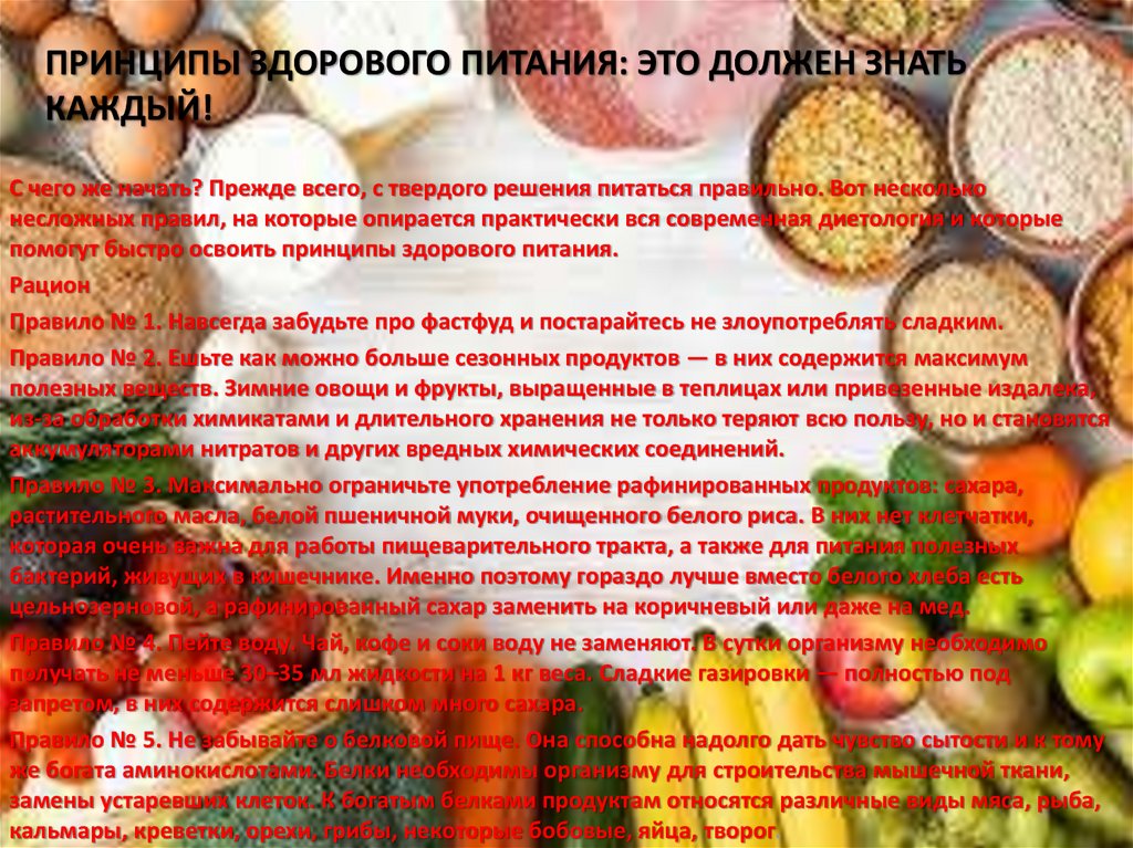 Photo of Здоровое питание: основные принципы